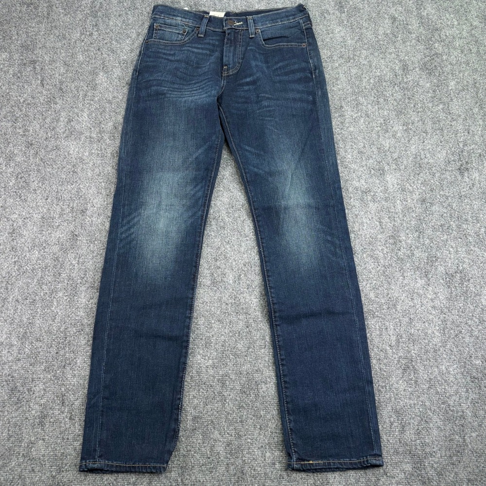 Levis 511 Premium Jeans Mens 29x31 Blue Denim Slim Big‎ E Stretch Dark Wash